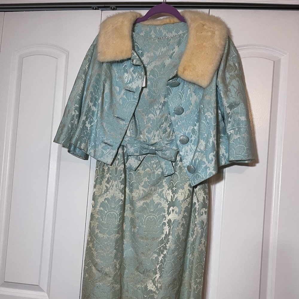 Vintage dress with jacket set